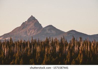 Mount Thielsen In Oregon Landscape
