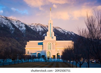 Mount Timpanogos Temple In American Fork Utah