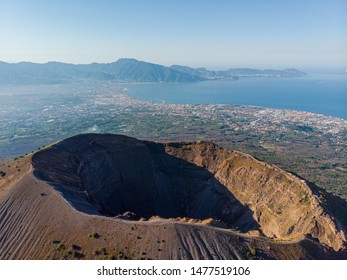 Mount Volcano Vesuvius In Napoli