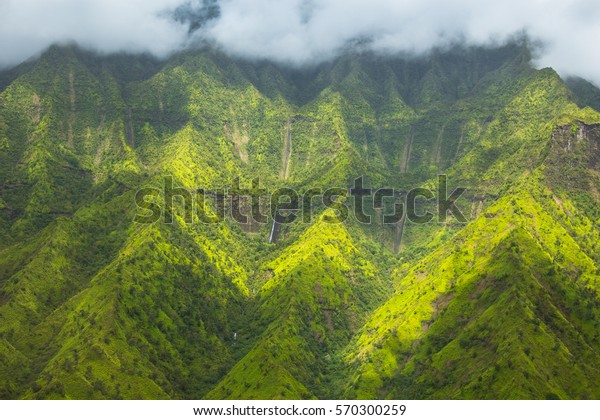 Mount Waialeale On Beautiful Island Kauai Stock Photo Edit Now