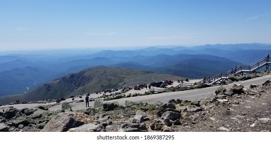 The Mount Washington Cog Railway, Mount Washington Summit, June Morning