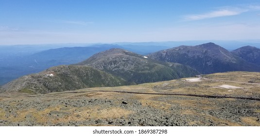 The Mount Washington Cog Railway, Mount Washington Summit, June Morning