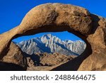 Mount Whitney seen from Alabama Hills : Alabama Hills, California, USA