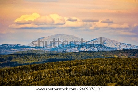 Mount Yamantau, the highest peak of the South Urals Bashkortostan Russia.