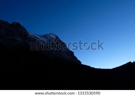 Similar – Säntis at Dawn Berg Säntis