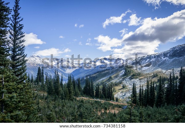 Mountain Alpine Hiking Trail Whistler British Stock Photo Edit Now