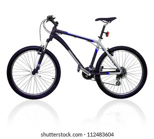 Mountain Bicycle Bike Isolated On White Background