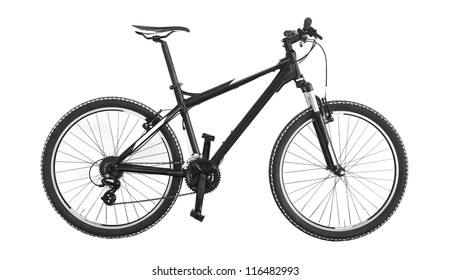 Mountain Bike On White Background