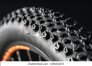 Mountain Bike Tire. Bicycle Wheel.