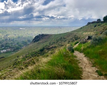 Mountain Bike Trail On Table Rock In Boise, Idaho