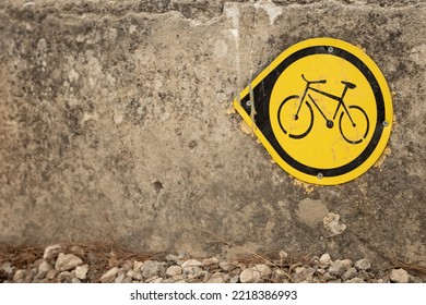 Mountain Bike Trail Sign Outdoors