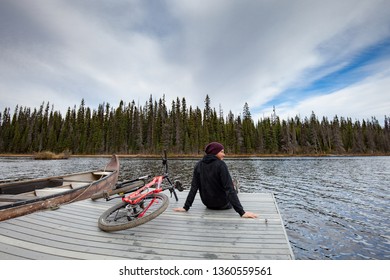 Mountain Biking And Kayaking Sun Peaks Canada.