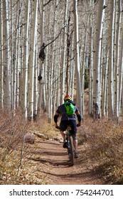 Mountain Biking Outside Of Moab, Utah