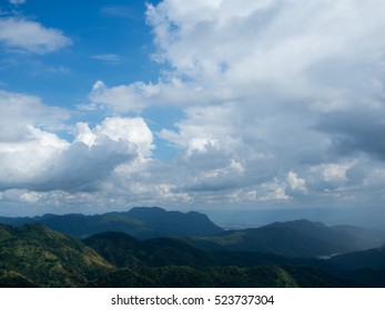 mountain and blue sky background with cloud