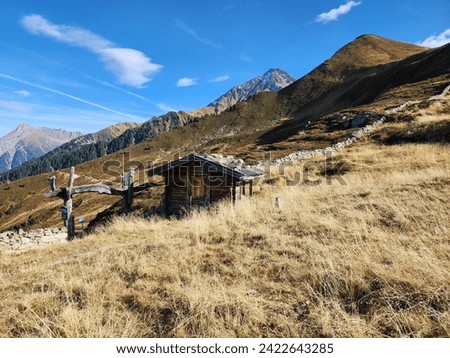 Mountain cabin at high altitude 