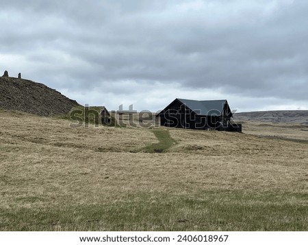 A mountain cabin in the Thingvellir mountain range in Iceland
