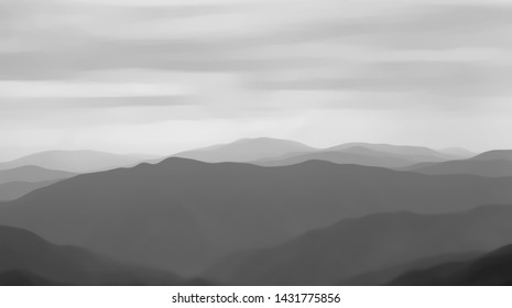 Mountain Chinese Ink Painting Stock Photo 1431775856 | Shutterstock