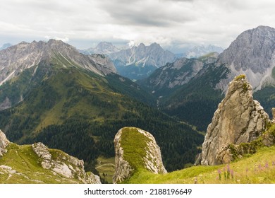 Mountain Cliff Edge With Apls Landscape