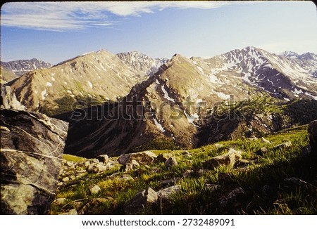 Mountain Climbing in the Mount Massive Primitive Area Sawatch Range Colorado Rocky Mountains in August 1986