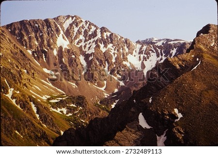 Mountain Climbing in the Mount Massive Primitive Area Sawatch Range Colorado Rocky Mountains in August 1986