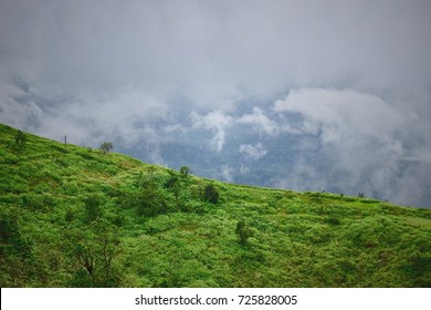 Mountain and cloud