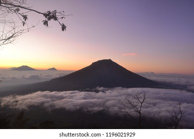 Mountain with the clouds