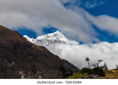 Mountain in the clouds