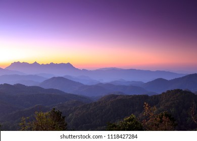 
The Mountain Complex In The Northern Region Of Thailand  
