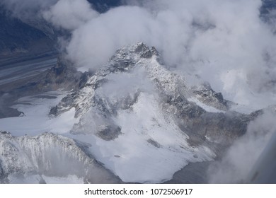 Mountain covered in clouds