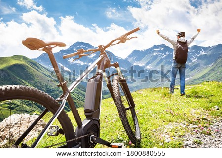 Mountain E Bike In Austria. Ebike Bicycle