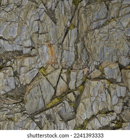 Mountain face texture front view