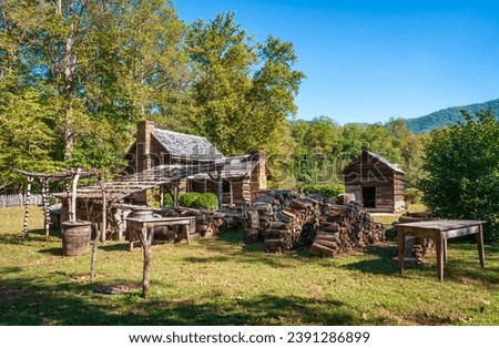 Mountain Farm Museum and Mingus Mill at Great Smoky Mountains National Park in North Carolina