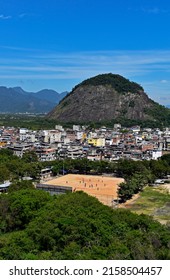 Mountain, Favela And Soccer Field, Rio De Janeiro