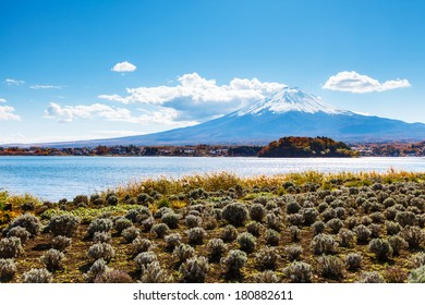 Mountain Fuji With Lake Kawaguchi