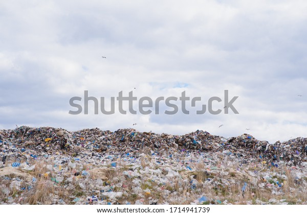 Mountain garbage, large garbage pile, degraded\
garbage. Pile of stink and toxic residue. These garbage come from\
urban areas, industrial areas. Consumer society Cause massive\
waste. Can not get rid\
of