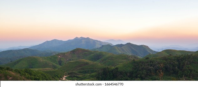 Mountain Green Hill Or Mountain Range Thailand