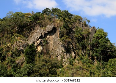 The mountain has a large boulder in front. - Shutterstock ID 531969112