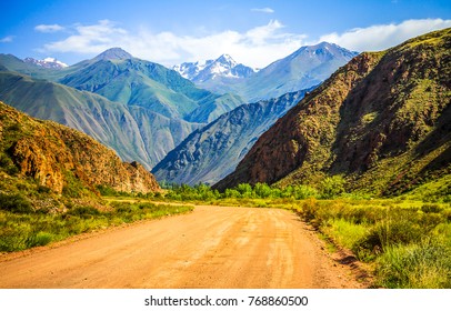 Mountain hill road landscape background - Shutterstock ID 768860500