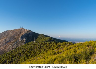 Mountain Hymettus (Ymittos) Peak View