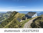 The mountain inn on the Staubern, 1750m, canton of Appenzell Inner-Rhodes, Switzerland, Europe