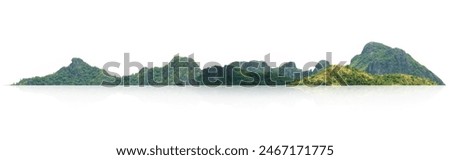 mountain isolate on white background