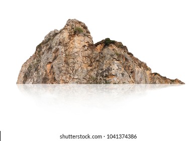 mountain isolated on white background - Shutterstock ID 1041374386