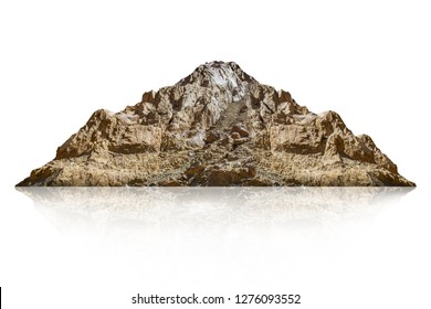 Mountain Isolated On White Background 