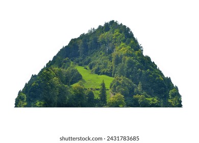  mountain isolated on white background.	