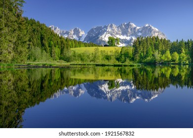 Mountain lake in the Alps, Austria