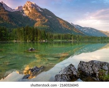 Mountain Lake In The Berchtesgaden Alps