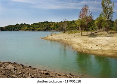 Mountain Lake In Crimea, Happy Reservoir