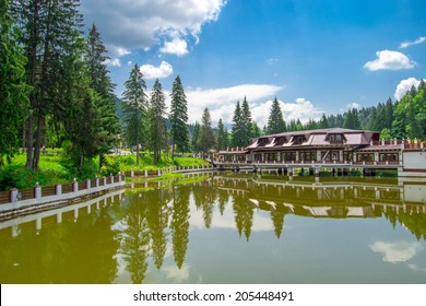 Mountain Lake In Poiana Brasov , Romania