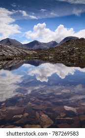 Mountain lake reflections
