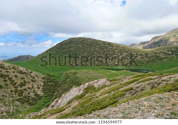 Mountain Lake Silbili Surrounded Montane Grasslands Stock Photo Edit Now